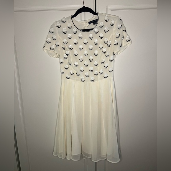 French Connection Beaded Fit and Flare Dress - Picture 2 of 12